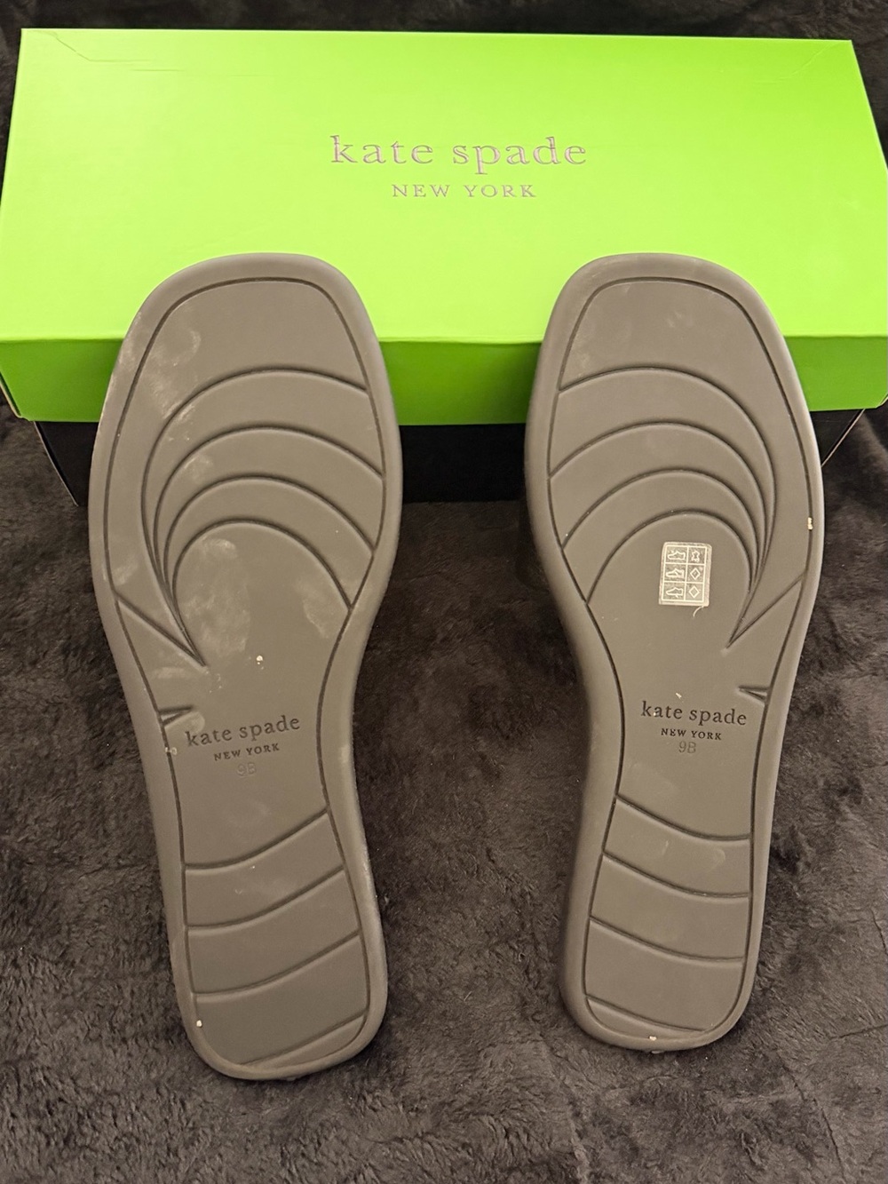 Kate Spade New York Black Logo Slide Sandals - Picture 5 of 5